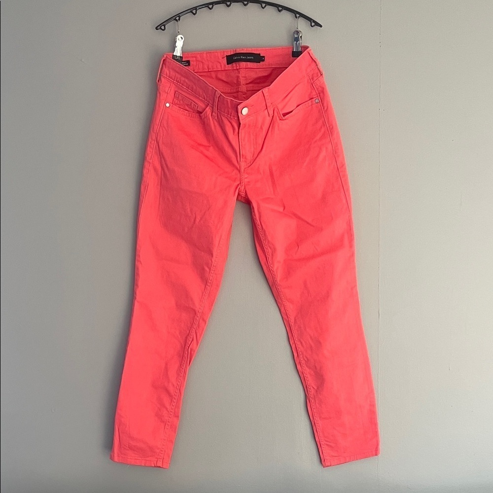 Calvin Klein Vibrant Pink Jeans Size 8